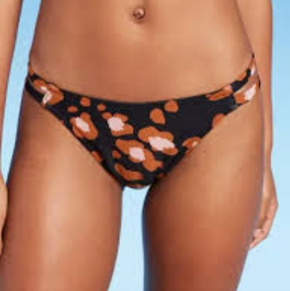 Shade & Shore Strappy Side Cheeky Coverage Bikini Bottom - Picture 1 of 8
